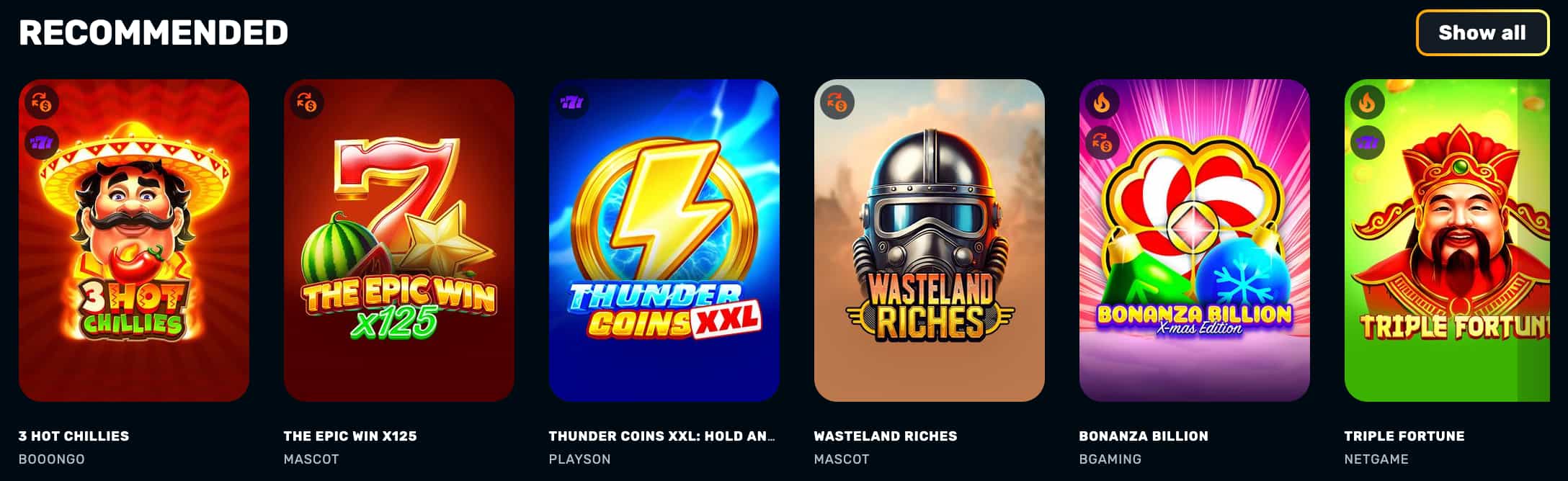 Rocketplay Casino Games